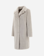Load image into Gallery viewer, Herno - Faux Fur Long Coat in Chantilly.
