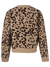 Load image into Gallery viewer, Kut from the Kloth - Gisela Animal Print Pullover Sweater in Beige/Brown - back.

