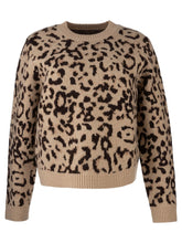 Load image into Gallery viewer, Kut from the Kloth - Gisela Animal Print Pullover Sweater in Beige/Brown.
