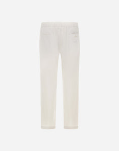 Herno - Men's Nylon Maestro Trouser in Chantilly - back.