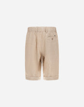 Load image into Gallery viewer, Herno - Men&#39;s Welsh Linen Shorts in Cammello - back.
