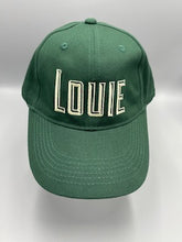 Load image into Gallery viewer, LOUIE Logo Baseball Cap in Olive.
