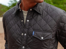 Load image into Gallery viewer, Model wearing Criquet - Quilted Shacket in Black.
