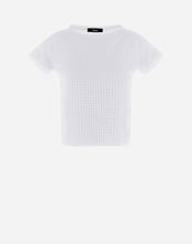 Load image into Gallery viewer, Herno - Women&#39;s Cotton Jersey and Lace T-Shirt in White.
