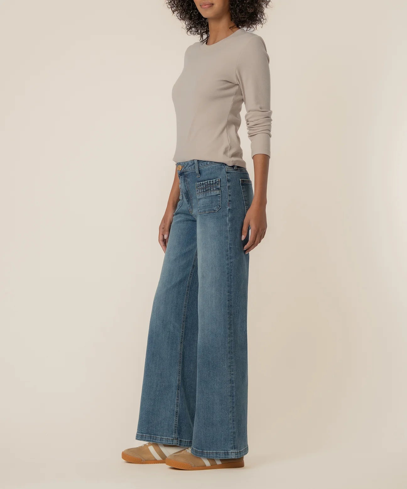 Kut From The Kloth - Maya High Rise Wide Leg Patch