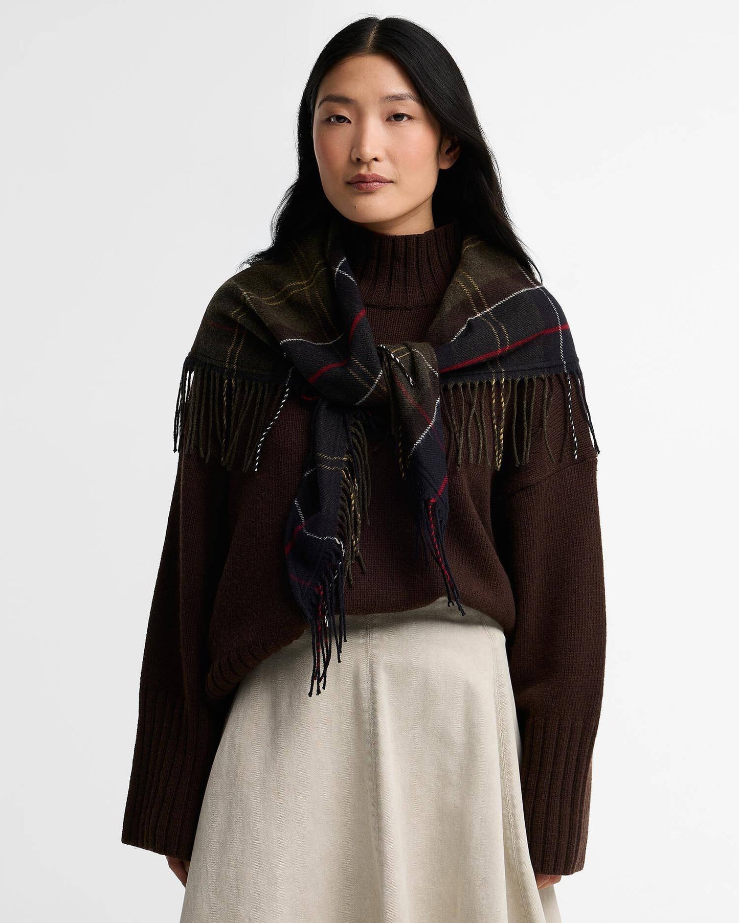 Barbour- Kirklees Tartan Triangular Scarf