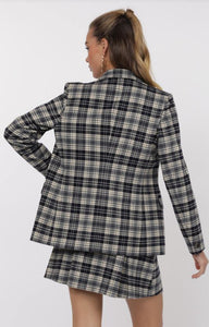 Sage the Label - Wilson Plaid Fitted Blazer