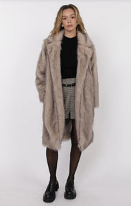 Sage the Label - Pixie Tipped Vegan Fur Coat