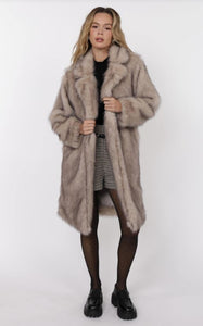 Sage the Label - Pixie Tipped Vegan Fur Coat