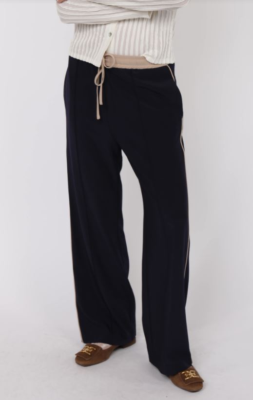 Sage the Label - On Film Vintage Contrast Piping Drawstring Pant