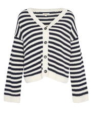 Load image into Gallery viewer, Barbour Sandgate Knitted Cardigan in Multistripe.
