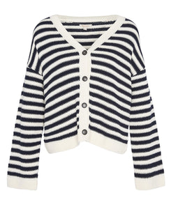 Barbour Sandgate Knitted Cardigan in Multistripe.