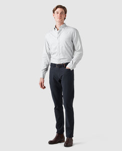 Model wearing Rodd & Gunn - Barrhill Sports Fit Shirt in Ash.