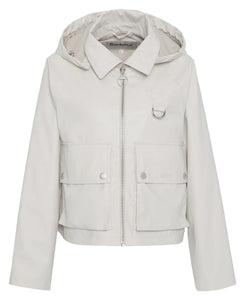 Barbour June Showerproof Jacket in Blanc.