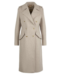 Barbour Inverraray Wool Coat in Light Fawn.