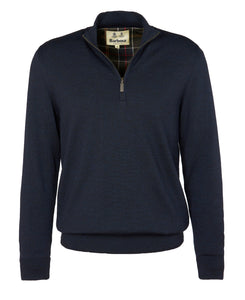 Barbour Gamlin Half Zip Sweater in Navy.