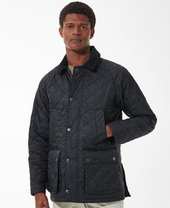 Model wearing Barbour Ashby Quilt in Black.