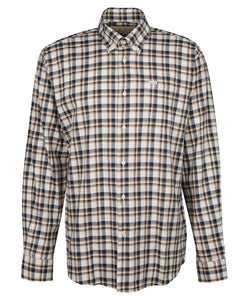 Barbour Turville Reg Fit Shirt in Ecru Marl.