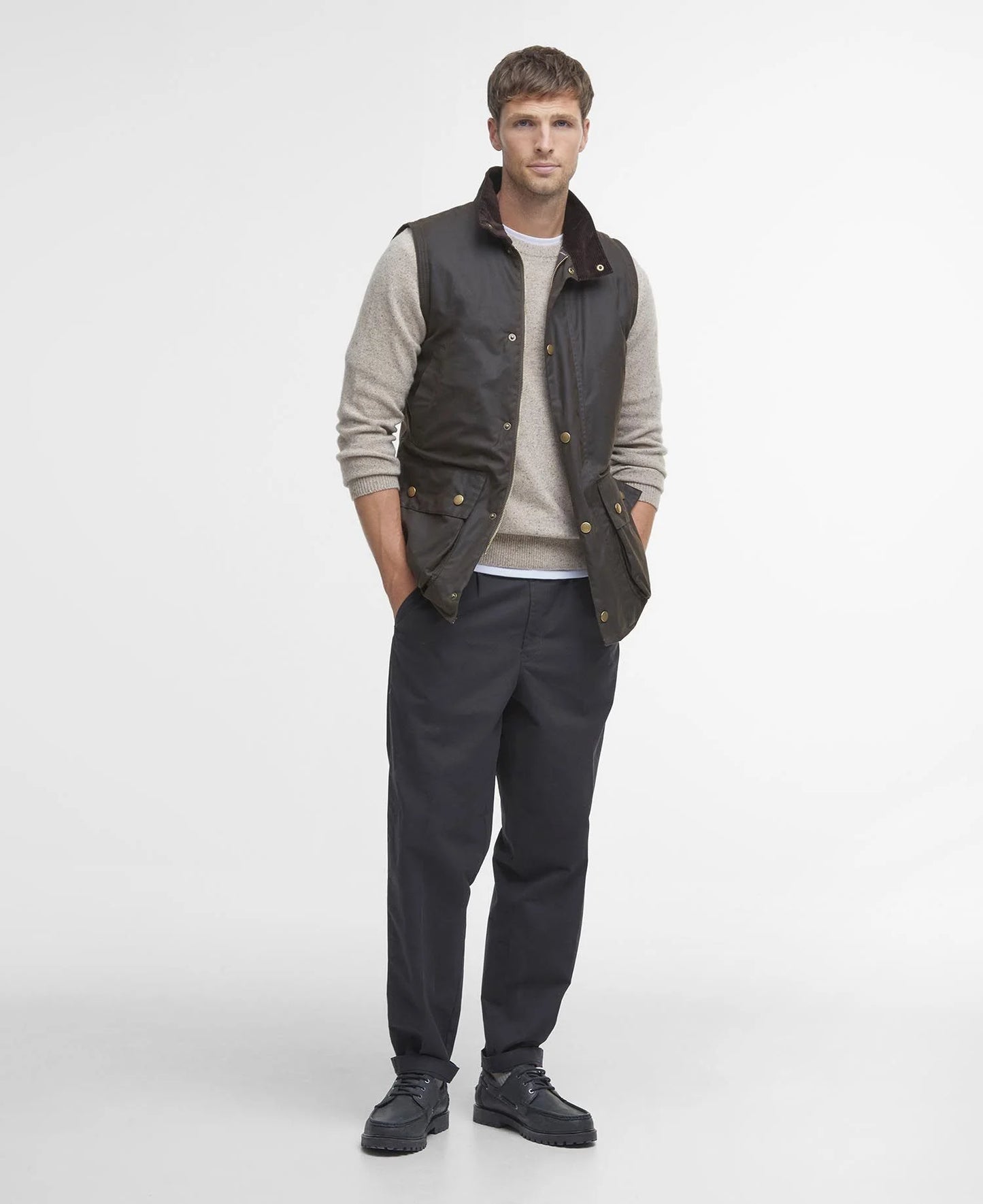 トップス Barbour Westmorland XL Barbour Westmorland Wax Vest Jacket – Louie