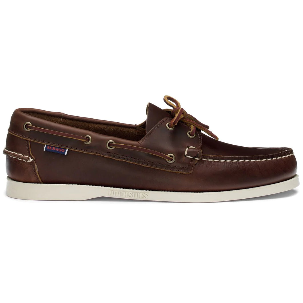 Sebago - Docksides Portland Waxed in Brown.