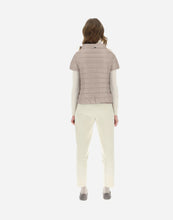 Load image into Gallery viewer, Model wearing Herno - Women&#39;s Emilia Cap Sleeve Vest in Chantilly - back.
