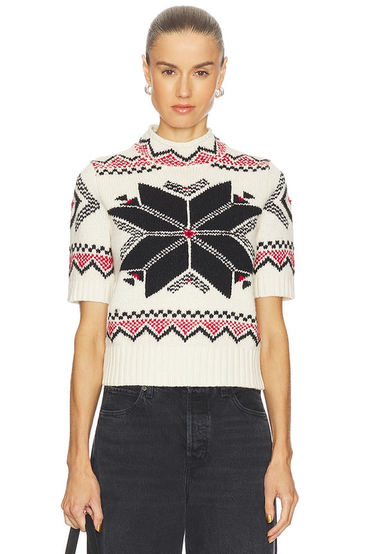 Polo Ralph Lauren - Cotton Wool Blend SS Mock Neck Sweater