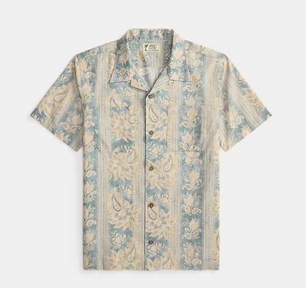 RRL - Floral Paisley Linen Cotton Shirt