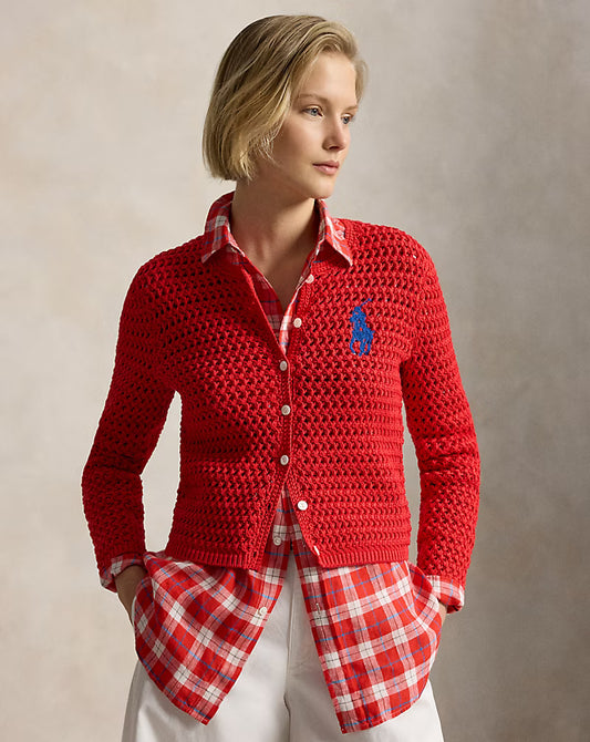 Polo Ralph Lauren - Big Pony Crocheted Cotton Cardigan