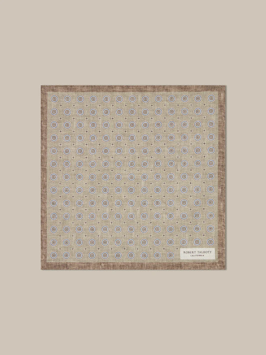 Robert Talbott - Colton Reversible Neat/Paisley Pocket Square