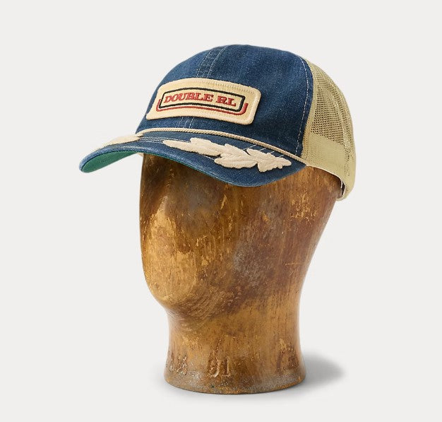 RRL - Logo Patch Denim Trucker Hat
