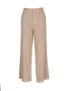 Kut From The Kloth - Topaz High Rise Wide Leg Pant w/ Porkchop Pockets in Khaki.
