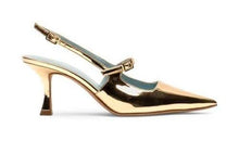 Load image into Gallery viewer, Frances Valentine - Vivi Pump in Gold.
