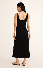 Load image into Gallery viewer, Model wearing ZSupply Valencia Midi Dress in Black - back.
