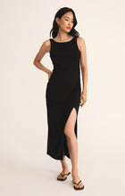Load image into Gallery viewer, Model wearing ZSupply Valencia Midi Dress in Black.
