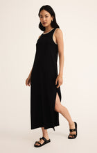 Load image into Gallery viewer, Model wearing ZSupply Delamer Midi Dress in Black.
