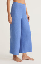 Load image into Gallery viewer, Model wearing ZSupply - Coastline Rib Pant in Bay Blue.
