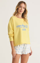 Load image into Gallery viewer, Model wearing ZSupply - Limoncello Sweatshirt in Lemonade.

