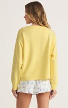 Load image into Gallery viewer, Model wearing ZSupply - Limoncello Sweatshirt in Lemonade - back.
