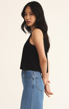 Load image into Gallery viewer, Model wearing ZSupply - Sloane Jersey Muscle Tank in Black.
