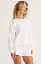 Load image into Gallery viewer, Model wearing ZSupply - Ellis Sweatshirt in White.

