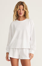 Load image into Gallery viewer, Model wearing ZSupply - Ellis Sweatshirt in White.
