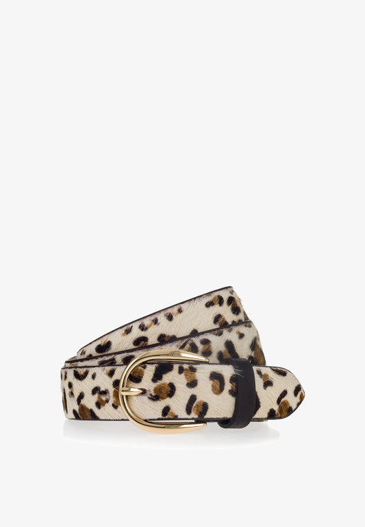Vanzetti Leopard Print Belt