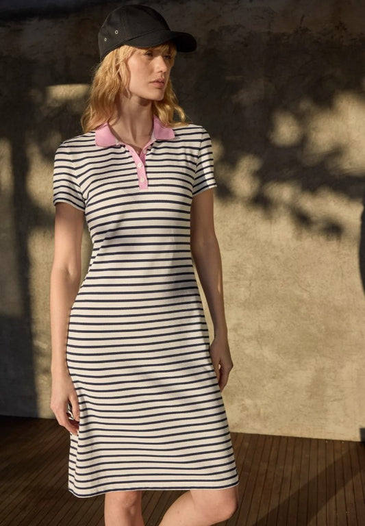 Saint James - Agen Striped Polo Dress