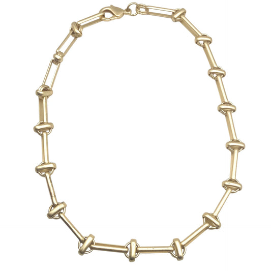 VB & CO. - Knotted Chunky Link Chain Necklace