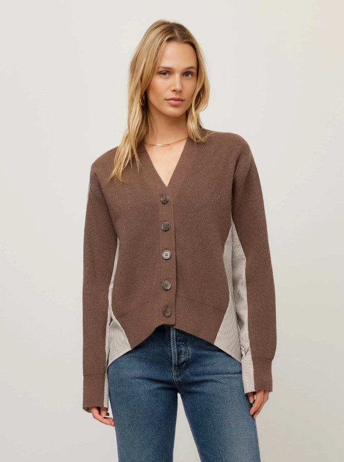 Fifteen Twenty - Celine Mixed Media Cardigan
