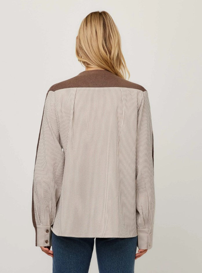 Fifteen Twenty - Celine Mixed Media Cardigan