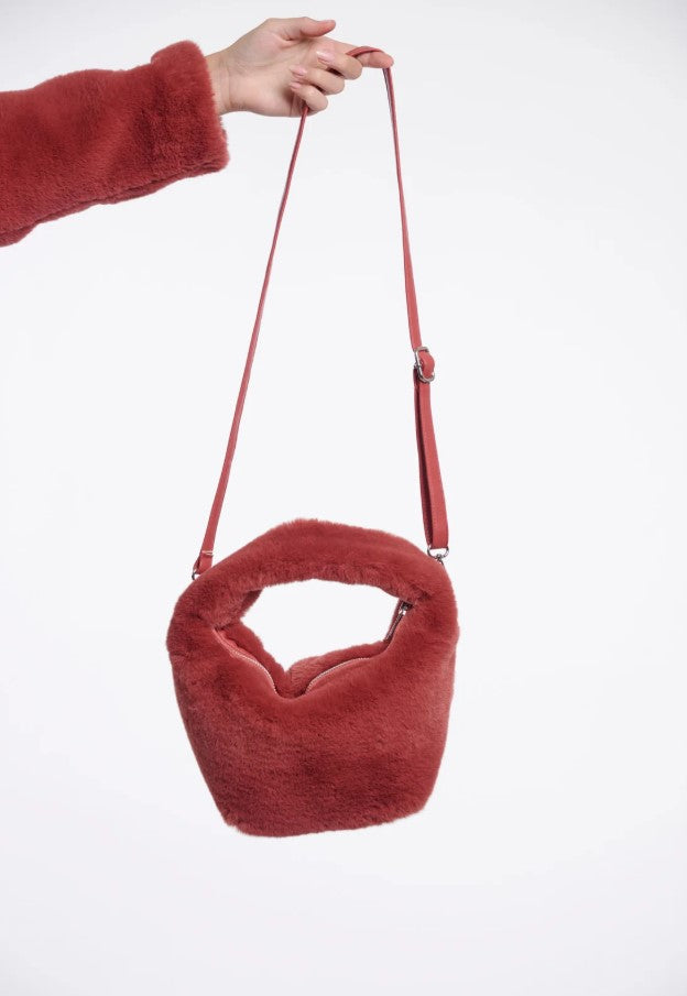 Rino & Pelle - Cheryl Small Faux Fur Crossbody Bag