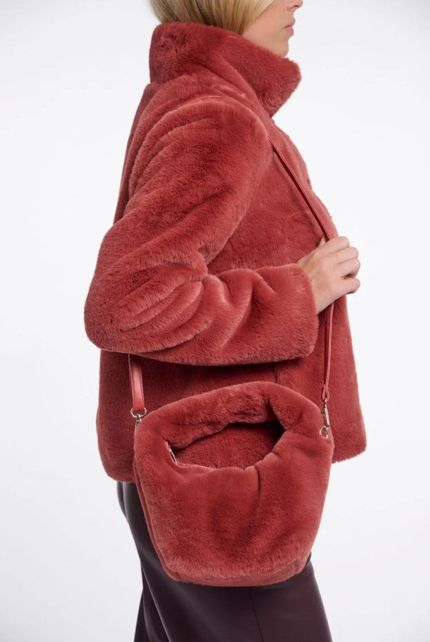 Rino & Pelle - Cheryl Small Faux Fur Crossbody Bag