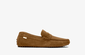 Oliver Cabell Men's Driving Loafers in Chestnut.