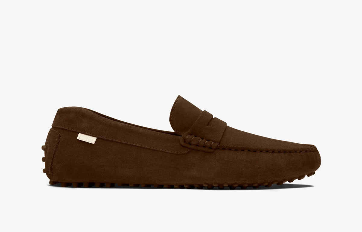 Oliver Cabell Charcoal Suede Driver Loafer Oliver Cabell Suede Drivers - Neutrals Loafers, Shoes  main image 4